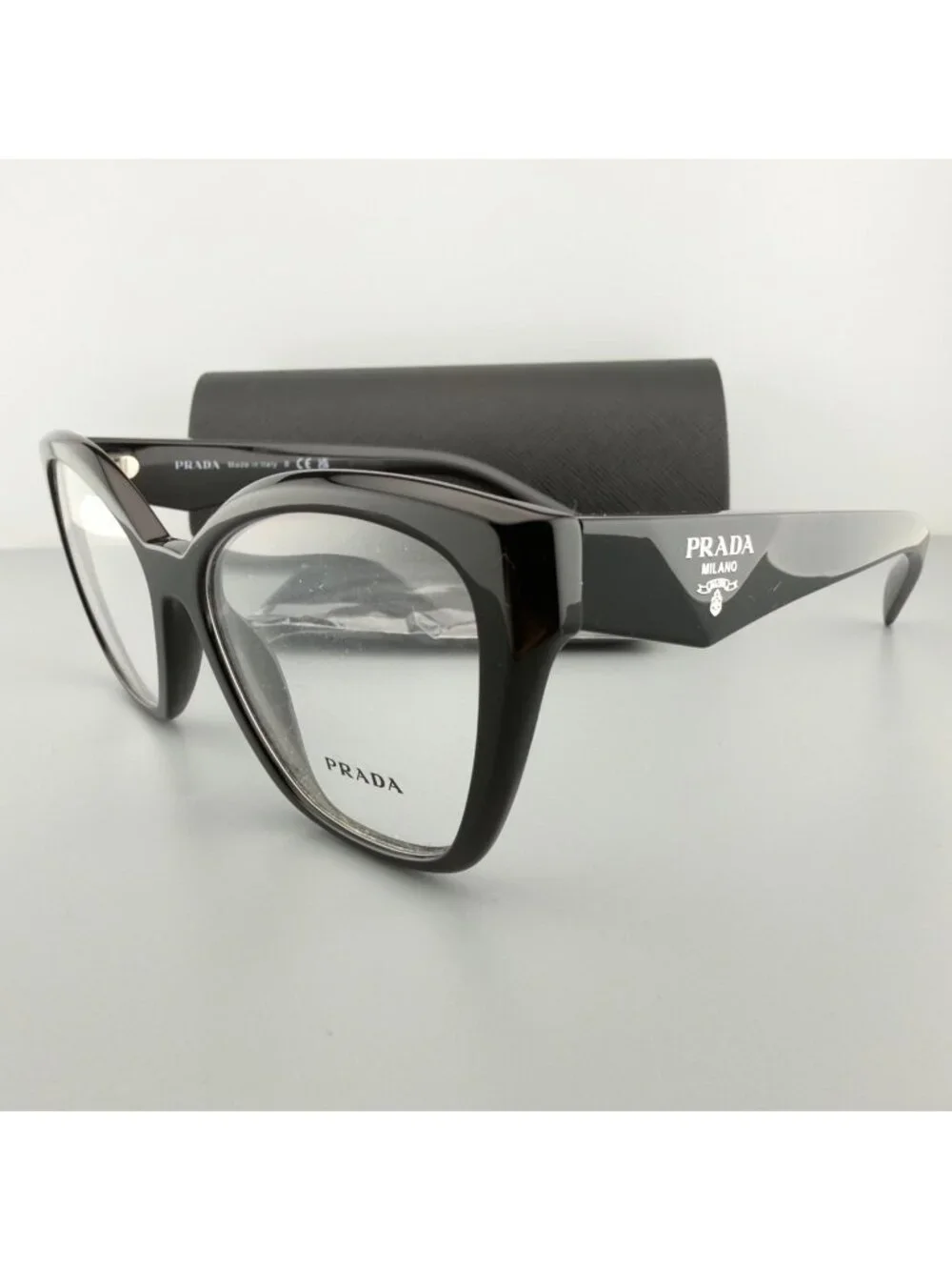 PRADA VPR 20Z Black Eyeglasses Frames 54-17-145 16K-1O1 Women's Glasses